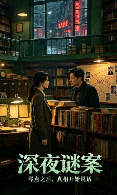 糖果短剧热播榜第三名《深夜谜案》海报